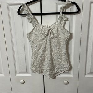 Form fitting lace top from No Boundaries